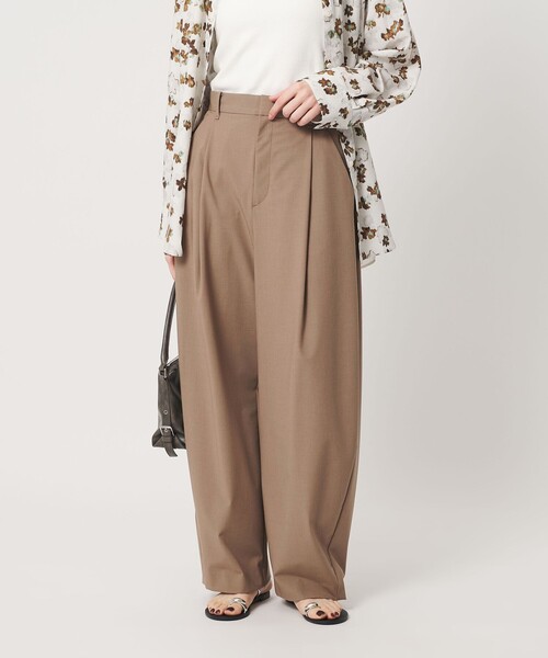 BEAUTY&YOUTH UNITED ARROWS(ビューティーアンドユースユナイテッドアローズ)の「タック カーブパンツ ウォッシャブル(その他パンツ・レディース・モカ/その他1/ダークグレー・XS/S/M)」の8枚目の写真