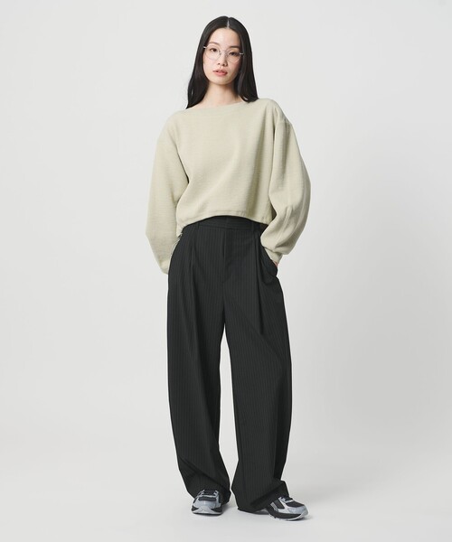 BEAUTY&YOUTH UNITED ARROWS(ビューティーアンドユースユナイテッドアローズ)の「タック カーブパンツ ウォッシャブル(その他パンツ・レディース・モカ/その他1/ダークグレー・XS/S/M)」の12枚目の写真