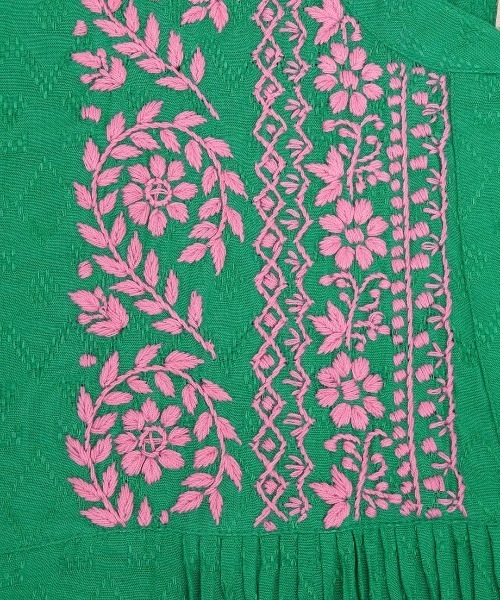 チチカカ(チチカカ)の「Rico ボタニカルハンド刺繍ブラウス(シャツ/ブラウス・レディース・ブラック/ナチュラル/ライトグリーン・FREE)」の17枚目の写真