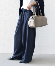 SHIPS | 〈手洗い可能〉トロ ピン ストライプ / 無地 ウエスト ギャザー パンツ(その他パンツ)