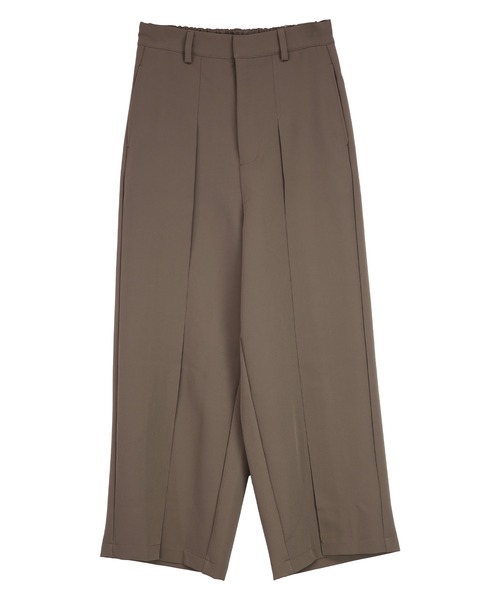 and it_（アンドイット）の「セミワイドセンタータックパンツ（その他パンツ・レディース・モカ/ブラック・M/LL/L）」の9枚目の写真
