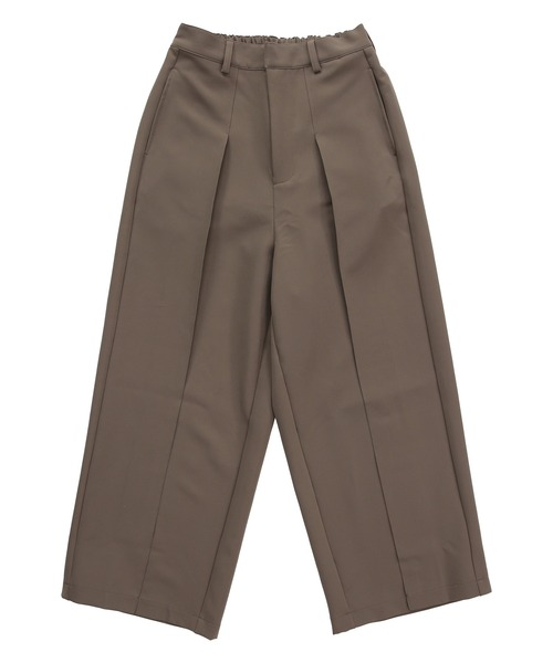and it_（アンドイット）の「セミワイドセンタータックパンツ（その他パンツ・レディース・モカ/ブラック・M/LL/L）」の11枚目の写真