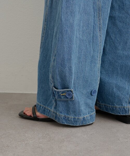 mystic（ミスティック）の「バレルBIGデニム（デニムパンツ・レディース・ブルー/ベージュ・1/2）」の8枚目の写真