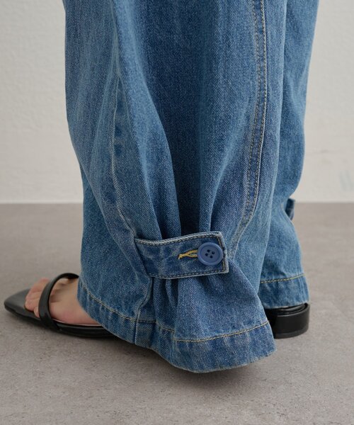 mystic（ミスティック）の「バレルBIGデニム（デニムパンツ・レディース・ブルー/ベージュ・1/2）」の22枚目の写真