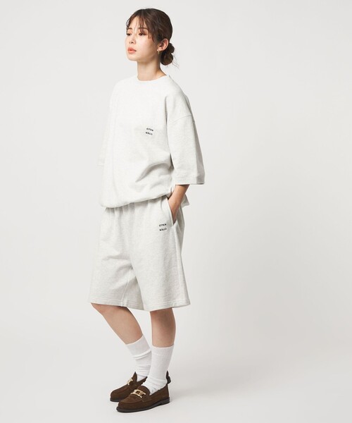 CITEN（シテン）の「＜CITEN＞スウェットショーツ（スウェットパンツ・メンズ・ブラック/ライトグレー・L/M）」の8枚目の写真