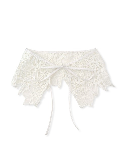 VIS（ビス）の「レース付け衿（バンダナ/スカーフ・レディース・オフホワイト・FREE）」の10枚目の写真