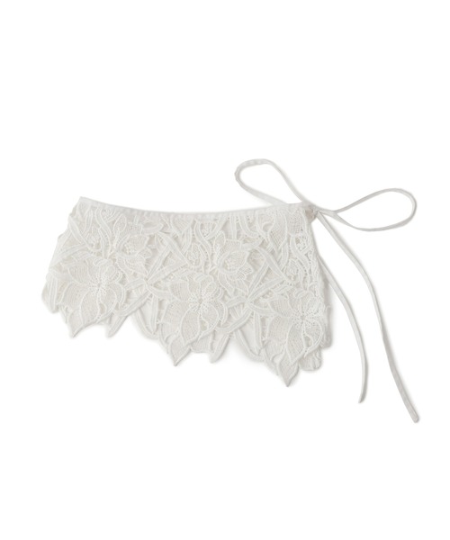 VIS（ビス）の「レース付け衿（バンダナ/スカーフ・レディース・オフホワイト・FREE）」の11枚目の写真