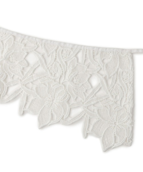 VIS（ビス）の「レース付け衿（バンダナ/スカーフ・レディース・オフホワイト・FREE）」の13枚目の写真