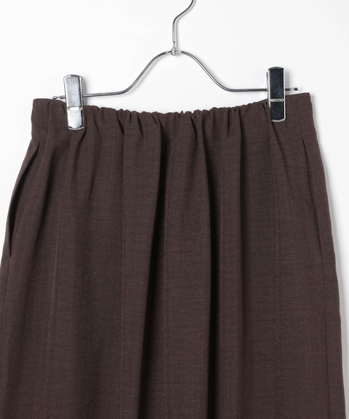 LEPSIM（レプシィム）の「《リネンライクドライシリーズ》ラップスカート　638927（スカート・レディース・ダークブラウン/ライトベージュ/ブラック・FREE）」の8枚目の写真