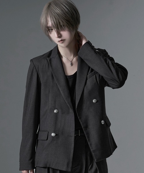 RUDOL(ルドル)の「『RUDOL/ルドル』WストライプJKT(ブルゾン・メンズ・ブラック/グレー・L/M)」の9枚目の写真