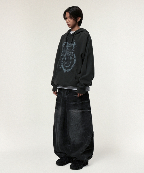 IDWS（アイドンワナセル）の「Countless Bloom Hoodie Charcoal（パーカー・レディース・その他・0/1/2）」の7枚目の写真