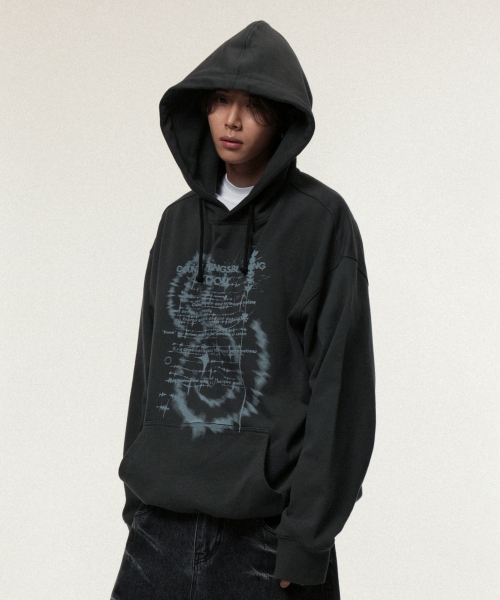 IDWS（アイドンワナセル）の「Countless Bloom Hoodie Charcoal（パーカー・レディース・その他・0/1/2）」の2枚目の写真