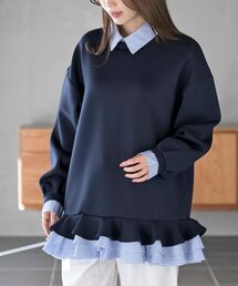 rps | フリルレイヤードダンボールミニワンピース(チュニック)