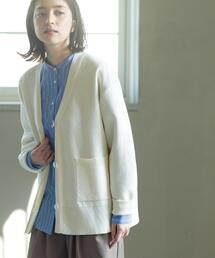 OPAQUE.CLIP | Vネックミドルニットカーディガン【洗濯機OK】(カーディガン/ボレロ)