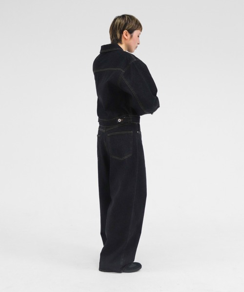 lit(リット)の「W Loop Straight Denim(デニムパンツ・レディース・ブラック/ネイビー・38/36)」の14枚目の写真