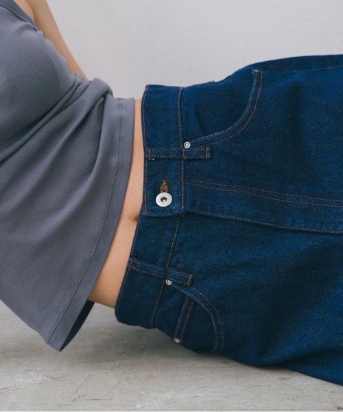lit(リット)の「W Loop Straight Denim(デニムパンツ・レディース・ブラック/ネイビー・38/36)」の22枚目の写真