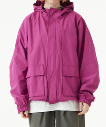 URBANAGE（アーバンエイジ）の「エッセンシャル2WAYフードジップアップウインドブレーカー_ディープピンク（ナイロンジャケット）」
