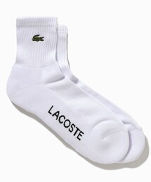 LACOSTE | ワンポイント ワニロゴパッチリブソックス 25-27cm(ソックス/靴下)