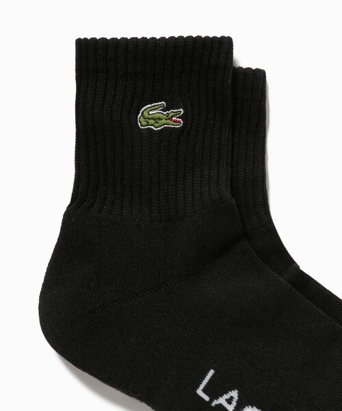LACOSTE(ラコステ)の「ワンポイント ワニロゴパッチリブソックス 25-27cm(ソックス/靴下・メンズ・グレー/グリーン/ホワイト/ブラック・27.0cm)」の8枚目の写真