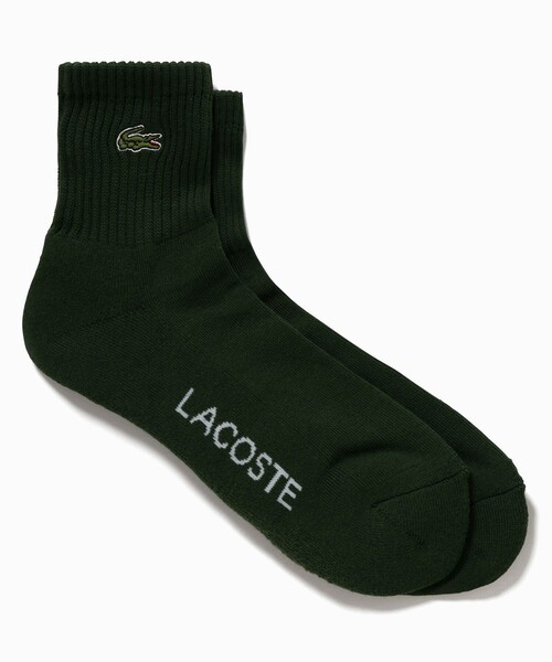 LACOSTE(ラコステ)の「ワンポイント ワニロゴパッチリブソックス 25-27cm(ソックス/靴下・メンズ・グレー/グリーン/ホワイト/ブラック・27.0cm)」の10枚目の写真