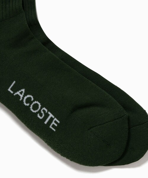 LACOSTE(ラコステ)の「ワンポイント ワニロゴパッチリブソックス 25-27cm(ソックス/靴下・メンズ・グレー/グリーン/ホワイト/ブラック・27.0cm)」の12枚目の写真