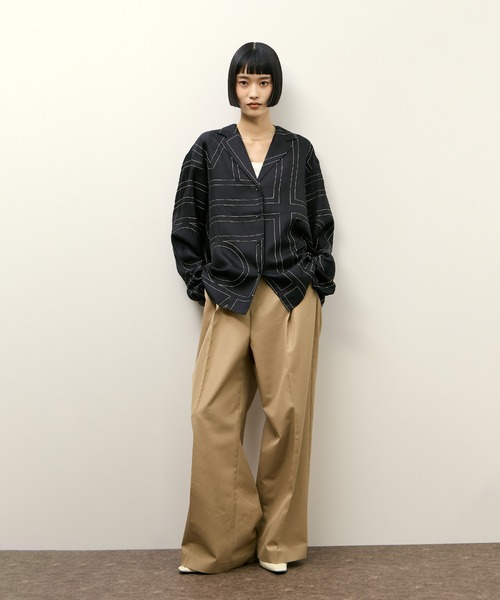 PROTAGONISTA（プロタゴニスタ）の「【PROTAGONISTA for ADAM ET ROPE'】別注 撥水 Chino Pants（チノパンツ・レディース・ベージュ・1/0）」の2枚目の写真
