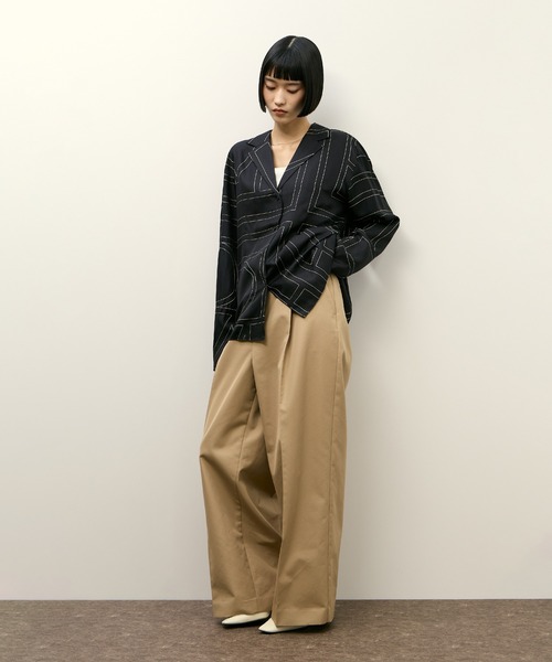 PROTAGONISTA（プロタゴニスタ）の「【PROTAGONISTA for ADAM ET ROPE'】別注 撥水 Chino Pants（チノパンツ・レディース・ベージュ・1/0）」の3枚目の写真