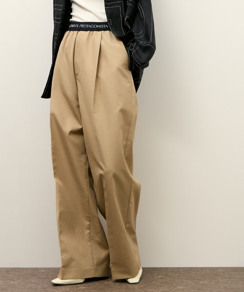 PROTAGONISTA（プロタゴニスタ）の「【PROTAGONISTA for ADAM ET ROPE'】別注 撥水 Chino Pants（チノパンツ・レディース・ベージュ・1/0）」の5枚目の写真
