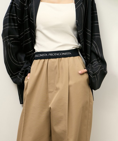 PROTAGONISTA（プロタゴニスタ）の「【PROTAGONISTA for ADAM ET ROPE'】別注 撥水 Chino Pants（チノパンツ・レディース・ベージュ・1/0）」の7枚目の写真