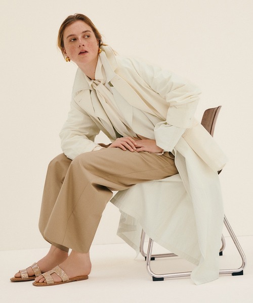 PROTAGONISTA（プロタゴニスタ）の「【PROTAGONISTA for ADAM ET ROPE'】別注 撥水 Chino Pants（チノパンツ・レディース・ベージュ・1/0）」の19枚目の写真