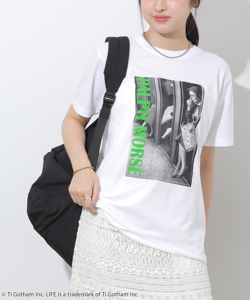 GOOD ROCK SPEED(グッドロックスピード)の「別注【GOOD ROCK SPEED】カラーロゴフォトTEE(Tシャツ/カットソー・レディース・ピンク/グリーン/オレンジ・FREE)」の2枚目の写真
