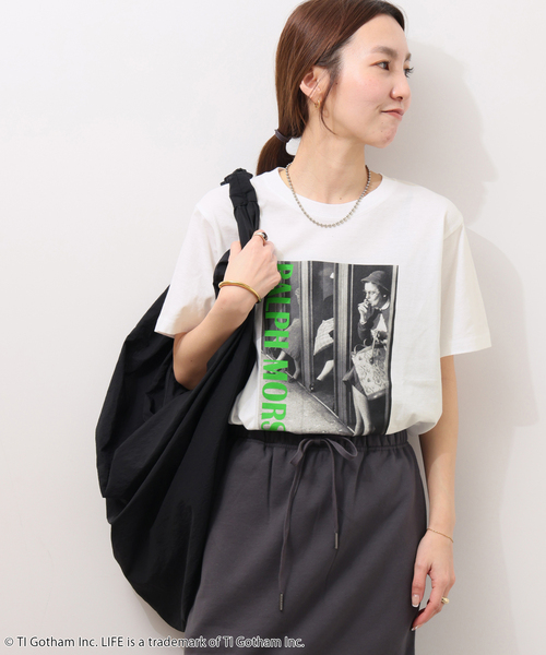 GOOD ROCK SPEED(グッドロックスピード)の「別注【GOOD ROCK SPEED】カラーロゴフォトTEE(Tシャツ/カットソー・レディース・ピンク/グリーン/オレンジ・FREE)」の17枚目の写真