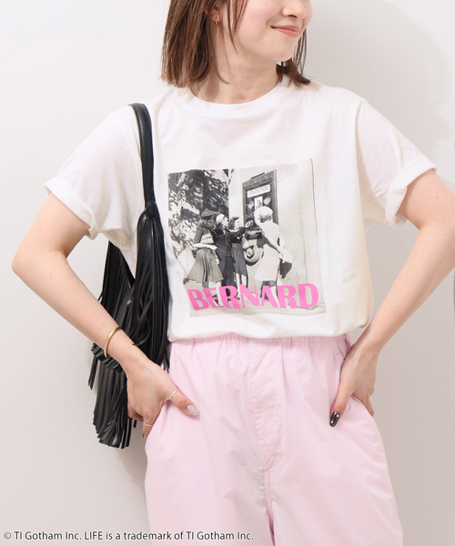 GOOD ROCK SPEED(グッドロックスピード)の「別注【GOOD ROCK SPEED】カラーロゴフォトTEE(Tシャツ/カットソー・レディース・ピンク/グリーン/オレンジ・FREE)」の4枚目の写真
