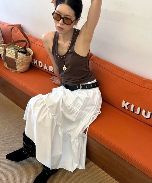 Kijun(キジュン)の「ピュアプリーツマキシスカート オフホワイト(スカート・レディース・その他・SMALL/MEDIUM)」の4枚目の写真