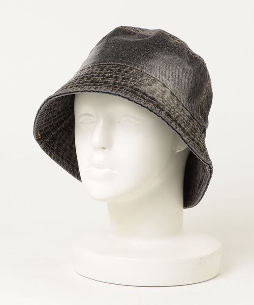 CALIFORNIA OUTFITTERS（カリフォルニア アウトフィッターズ）の「GC 2D20 ウォッシュ加工 デニムハット（ハット・メンズ・ブルー/ブラック/ライトブルー・FREE）」の2枚目の写真