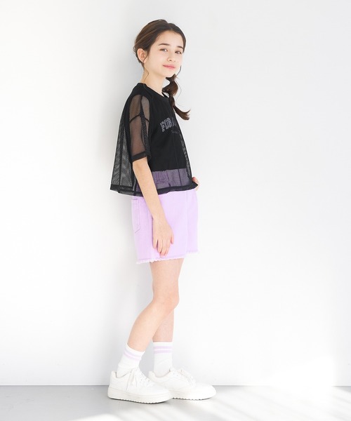 coca(coca)(コカ)の「キッズ メッシュトップス&タンクトップ 2点セット(Tシャツ/カットソー・キッズ・イエロー/ブラック・130/120/150/140)」の12枚目の写真