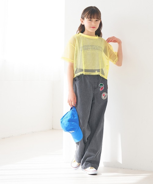coca(coca)(コカ)の「キッズ メッシュトップス&タンクトップ 2点セット(Tシャツ/カットソー・キッズ・イエロー/ブラック・130/120/150/140)」の13枚目の写真