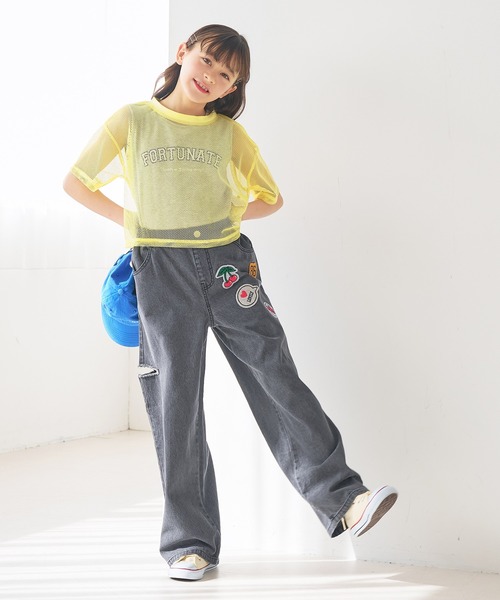 coca(coca)(コカ)の「キッズ メッシュトップス&タンクトップ 2点セット(Tシャツ/カットソー・キッズ・イエロー/ブラック・130/120/150/140)」の16枚目の写真