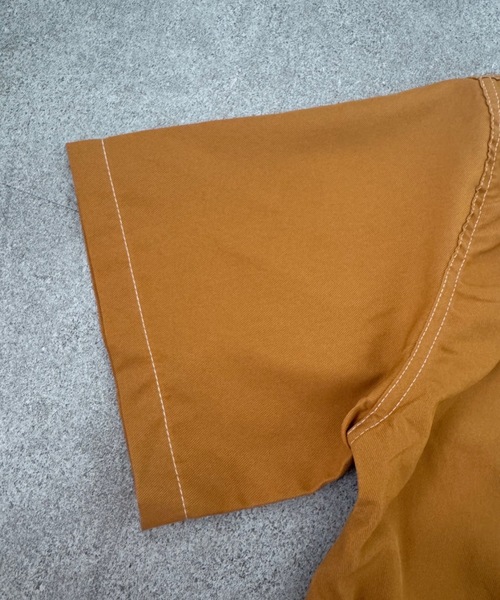 SHEPP(シープ)の「【UNISEX】ダブルフラップステッチ半袖シャツ(シャツ/ブラウス・メンズ・ブラック/ホワイト/ブラウン・M/L)」の14枚目の写真