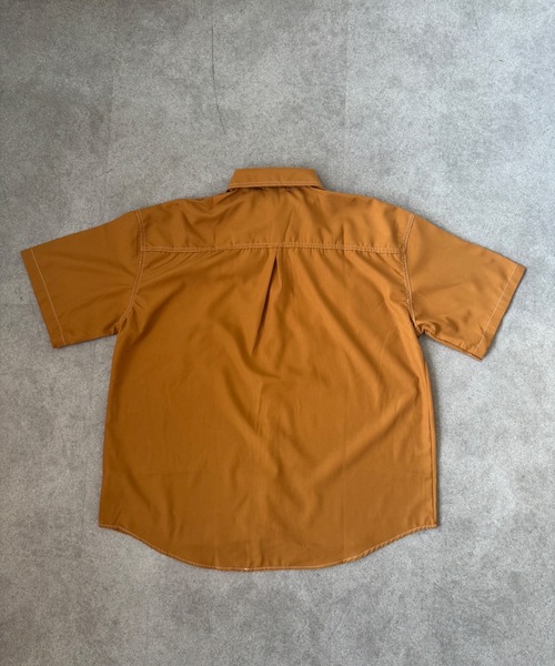 SHEPP(シープ)の「【UNISEX】ダブルフラップステッチ半袖シャツ(シャツ/ブラウス・メンズ・ブラック/ホワイト/ブラウン・M/L)」の10枚目の写真