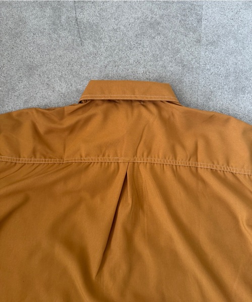 SHEPP(シープ)の「【UNISEX】ダブルフラップステッチ半袖シャツ(シャツ/ブラウス・メンズ・ブラック/ホワイト/ブラウン・M/L)」の9枚目の写真
