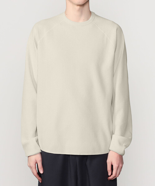 GOLDWIN（ゴールドウィン）の「Goldwin | ワッフルライト ロングスリーブTシャツ MEN（Tシャツ/カットソー・メンズ・アイボリー/ライトグリーン/グリーン・2/3）」の4枚目の写真