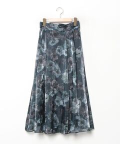 AMERI/アメリ】FLOWER PATCHWORK PLEATED SKIRT/フラワーパッチワーク