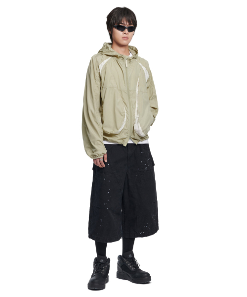 NOMANUAL(NOMANUAL)の「LIGHT SLASH JACKET - BEIGE(ナイロンジャケット・レディース・その他・SMALL/MEDIUM/LARGE/X-LARGE)」の17枚目の写真