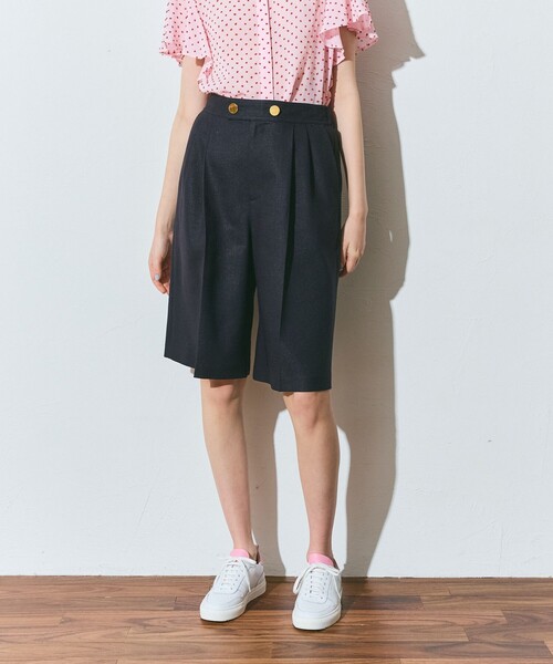 GRACE CLASS(グレースクラス)の「リネンタッチハーフパンツ(その他パンツ・レディース・サックスブルー/ネイビー・36/38)」の10枚目の写真