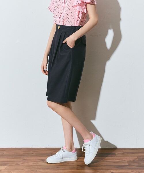 GRACE CLASS(グレースクラス)の「リネンタッチハーフパンツ(その他パンツ・レディース・サックスブルー/ネイビー・36/38)」の11枚目の写真