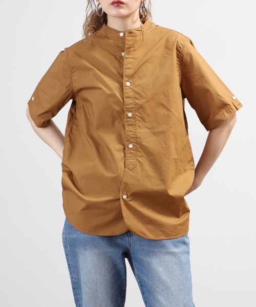 SO（エスオー）の「シャツ 半端袖（シャツ/ブラウス・レディース・ブルー系その他/グリーン系その他/キャメル・F）」の3枚目の写真