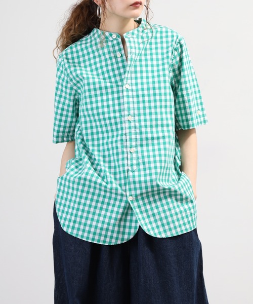 SO（エスオー）の「シャツ 半端袖（シャツ/ブラウス・レディース・ブルー系その他/グリーン系その他/キャメル・F）」の16枚目の写真