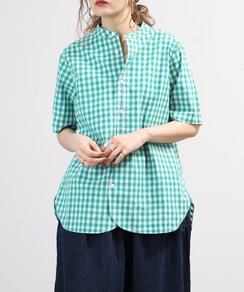 SO（エスオー）の「シャツ 半端袖（シャツ/ブラウス・レディース・ブルー系その他/グリーン系その他/キャメル・F）」の18枚目の写真