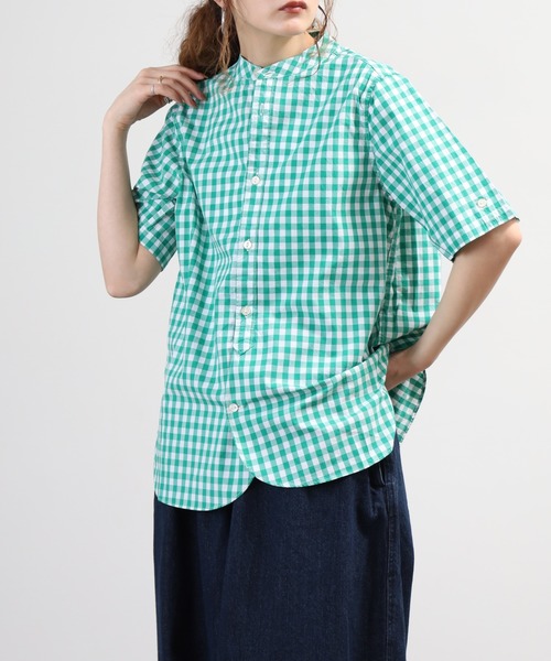 SO（エスオー）の「シャツ 半端袖（シャツ/ブラウス・レディース・ブルー系その他/グリーン系その他/キャメル・F）」の15枚目の写真